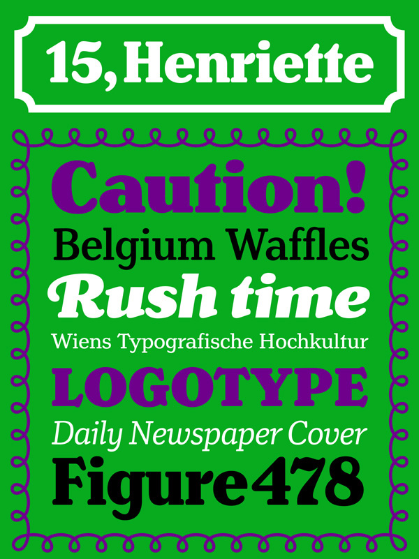 type font Typeface Typejockeys Display print Ligatures henriette webfont