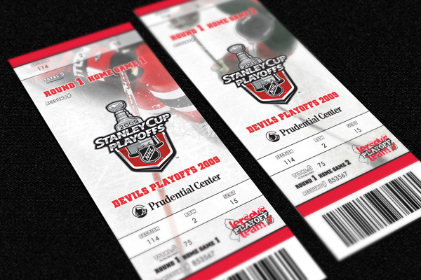 New Jersey Devils Tickets on Behance