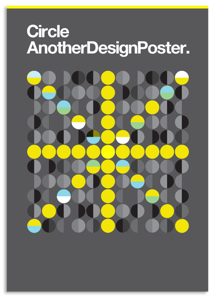 helvetica circles pattern grid modernist graphic poster colour swiss ArtDirection minimal