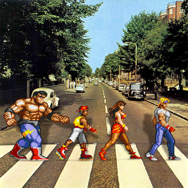 abbey road Beatles the simpsons streets of rage Captain Commando Super Mario teenage mutant ninja turtle TMNT Turtles  pixels Sprite