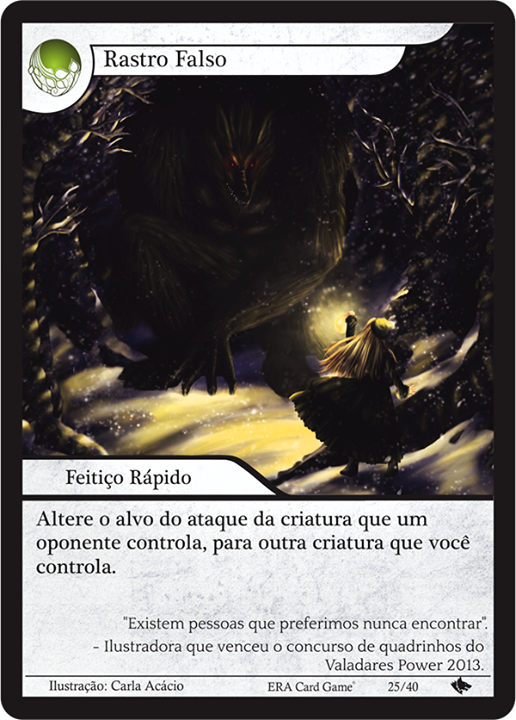 card game era Werewolf forest snow dark night light