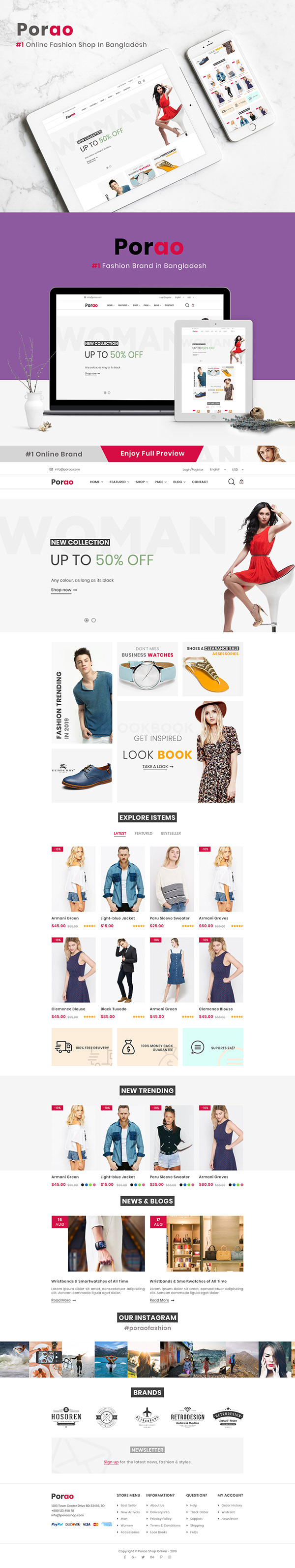 Porao : Online Fashion Shop Web UI on Behance