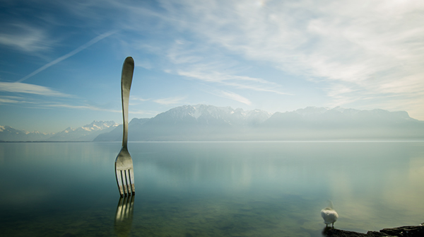 fork Vevey water long expo Landscape swiss Switzerland Vaud Suisse raoulprz Alimentarium