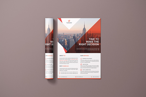 Corporate business flyer or brochure