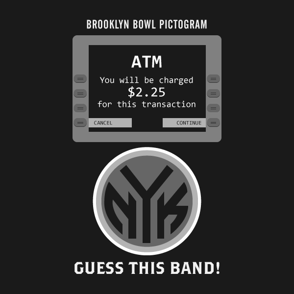 Brooklyn Bowl pictograms bands contest social media marketing  