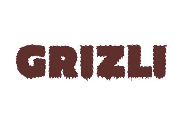 hairy  logo  logotype  grizli brown igor manasteriotti Croatia logo Logotype grizli