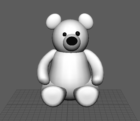 bear Teddy model animal stuffed cute 3D Maya unity teddy bear
