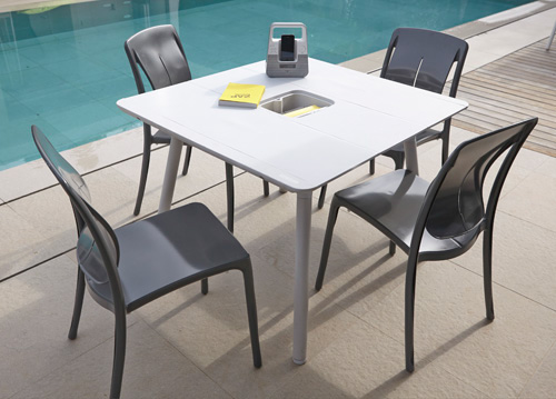 Outdoor furniture table chair armchair plastic furniture ergonomic