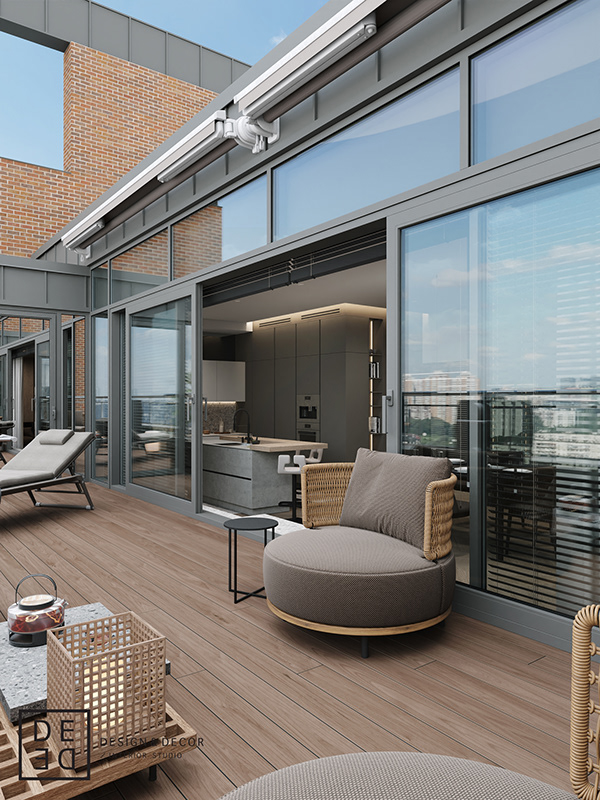 DE&DE/Minimalist apartment with terrace
