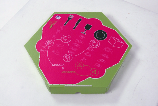 Pizza Pack take away graphic design product industrial laser cut