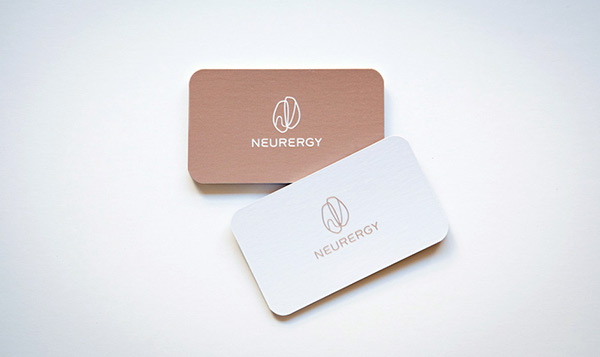 Neurergy applications eternal optimists logo Logotype identity brand identity Business Cards