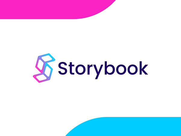 Storybook logo design for branding-S letter modern logo