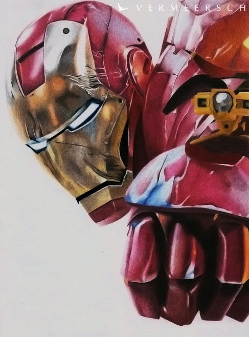 Iron Man Mark 85 Suit Color Pencil Drawing - Etsy Australia-saigonsouth.com.vn