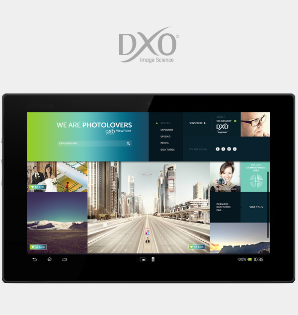 DxO photographer story-telling social Platform digital strategy campaign