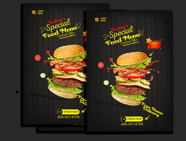 Food Flyer Design/Food Poster Design