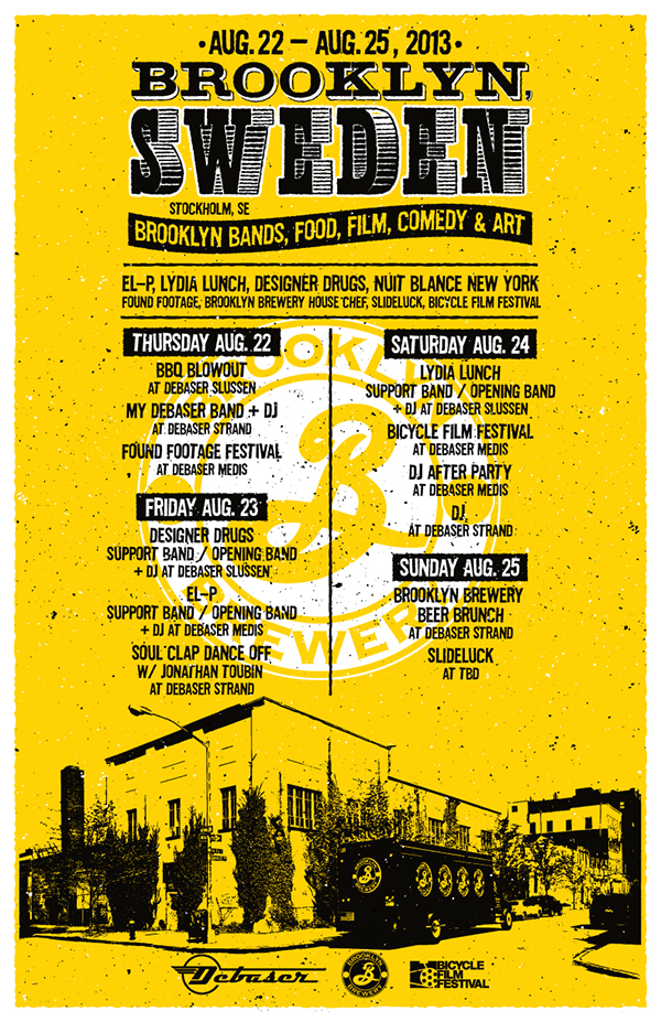 BrooklynBrewery BrooklynSweden poster jaymorrisdesign