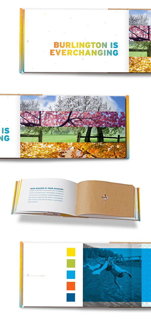Burlington Vermont boston atlanta Sam Kelly Portfolio Center design City branding book design brand book