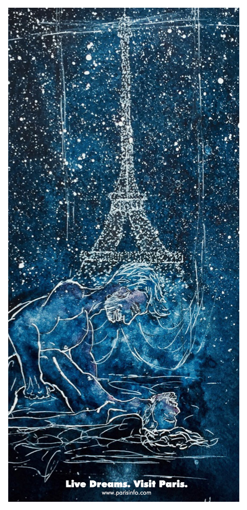 Paris Advertising  tourism sketch art ADV Art Director graphic design  ILLUSTRATION  photoshop