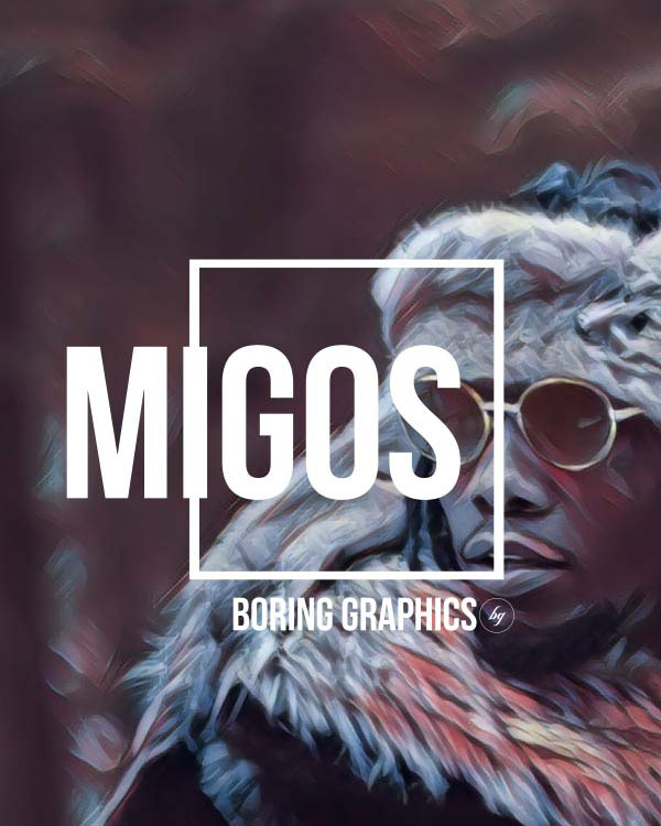 Migos hiphop artist graphic design  photoshop Singer rapper