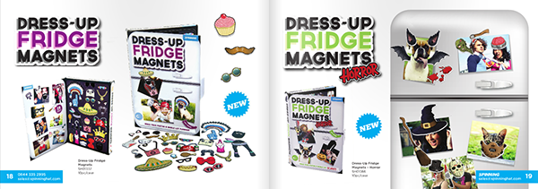 spinning hat  dress up fridge magnets product design  novelty gifts