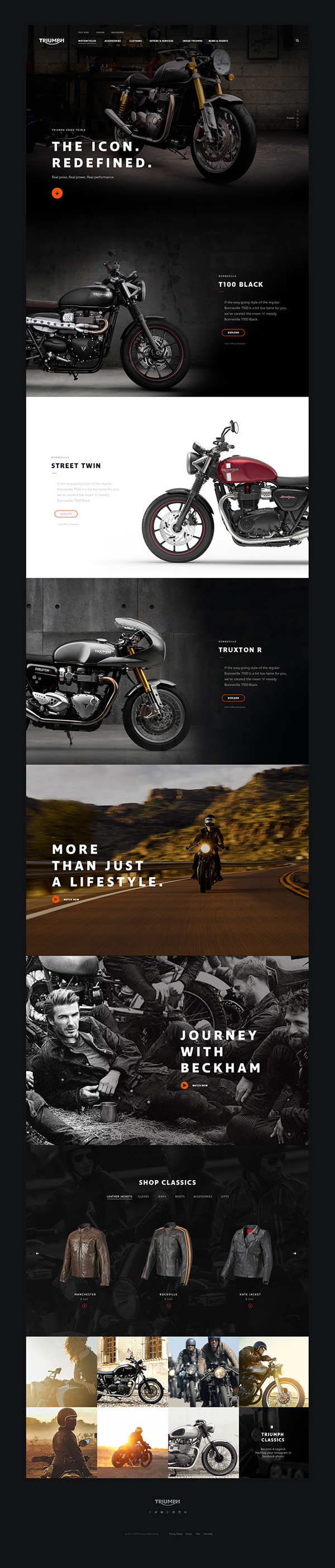 Triumph Motorcycles Website