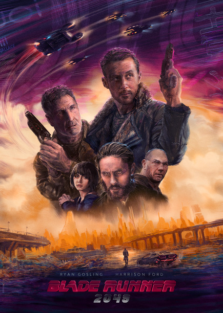 blade runner sci-fi posters Alternative Movie Posters Ryan Gosling blade runner 2049 Warner Bros. Pictures Fan Art Harrison Ford Illustrator