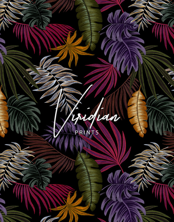 tropical plants Interior hometextile fabric print design  fashion print jungle palm leaves pattern design  surface pattern design