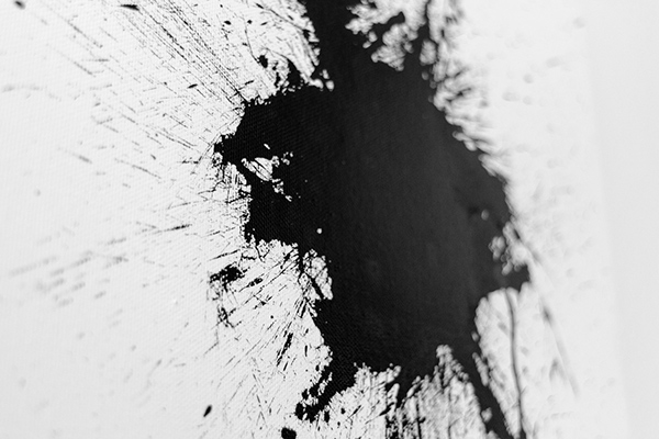 Sumi ink japanese brush contemporary abstract