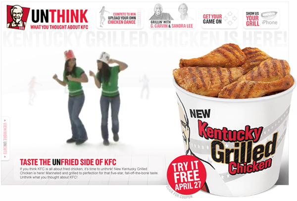 takeover banners microsite KFC