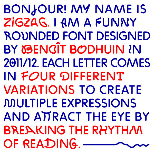 font typo funny experimental rounded hand-drawn multiply expressions geometric Opentype Benoît Bodhui medium Volcano Type Typeface