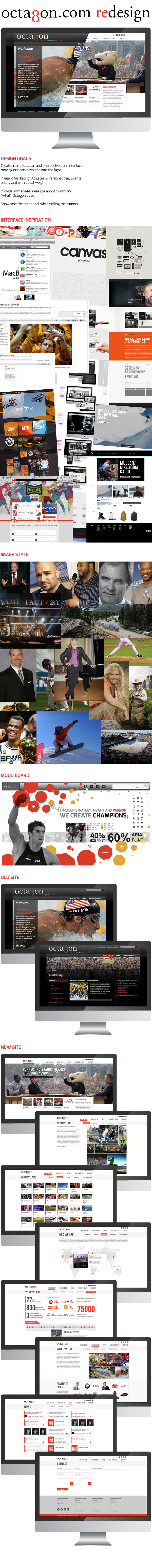 moodboards story ux Octagon branding  sports UI Use Experience user interface Web Design 