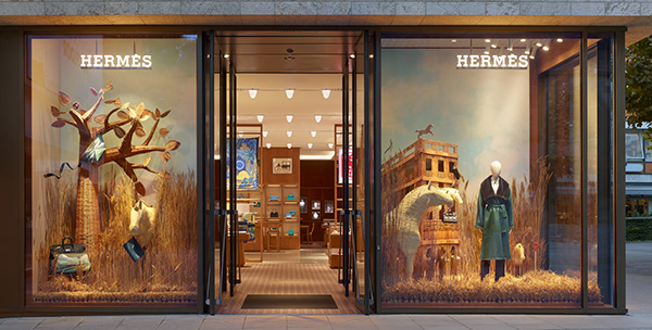 Hermès Window Displays Stuttgart AW19