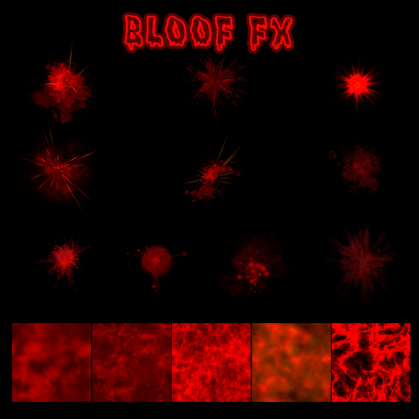 red effects fx game hits blast blood Isolated Liquid Magic  