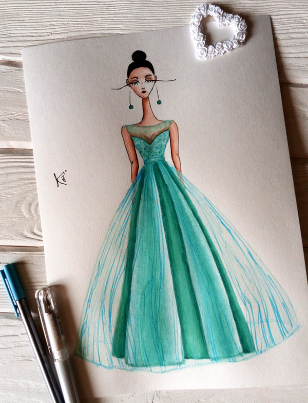 Fashion illustrations for clothing collections