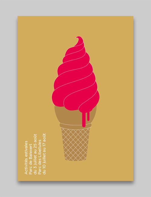 glaces summer été soleil cartes postales postcards Sun icecream Popsicles