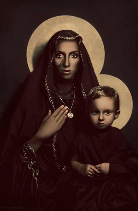 madonna konieczka widmanska virgin mary holy fashion Icon black madonna