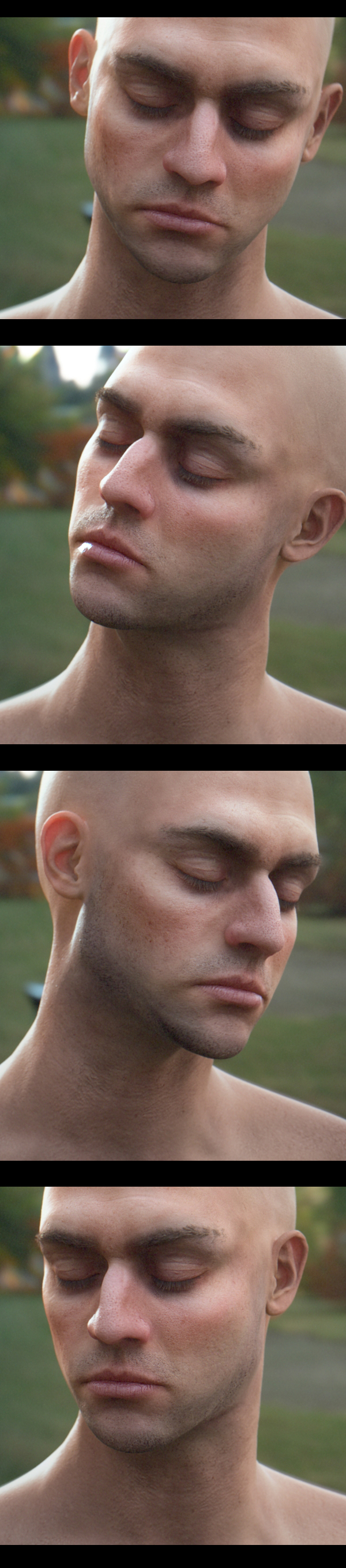 CGI vfx shading compositing human face rnd
