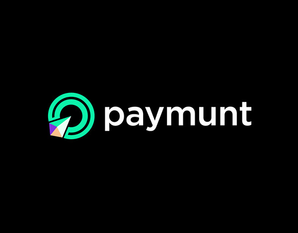 Paymunt logo concept for a Mobile cash app company