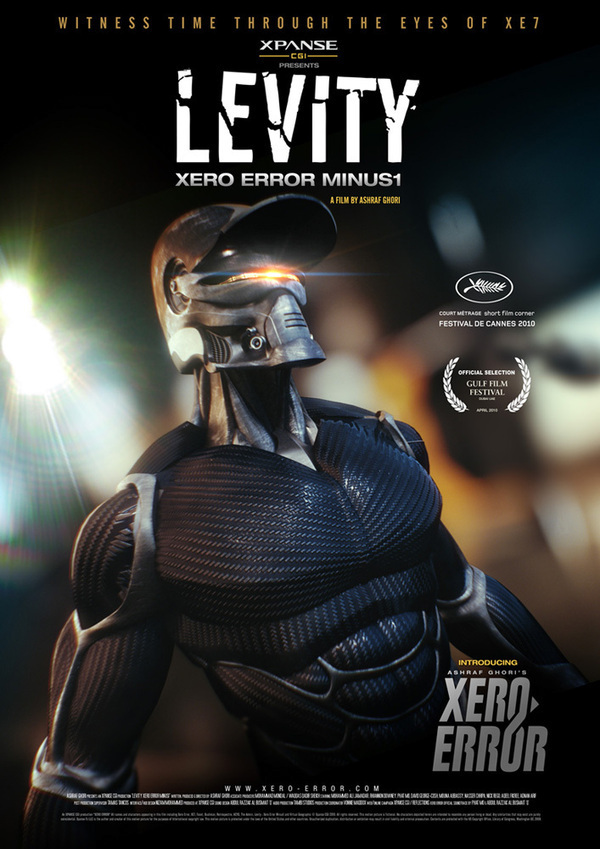 Film   animation  xe7 xpanse CGI ashraf ghori dubai levity Xero Error movie short CG vfx motion graphics  art Cyborg future dark future time travel