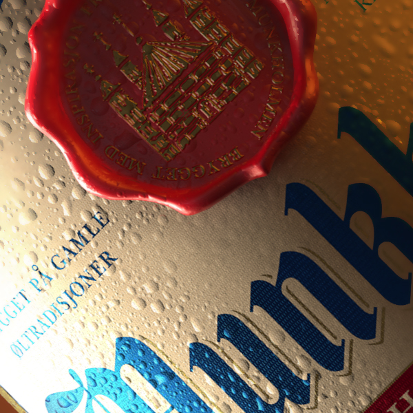 CGI  3d beer  beverages alcohol drinks photorealistic  Rendering 3D Beer Bottle 3D Beer CG Glass Bottle