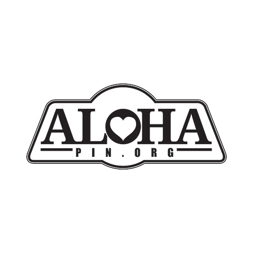 aloha logo pin.
