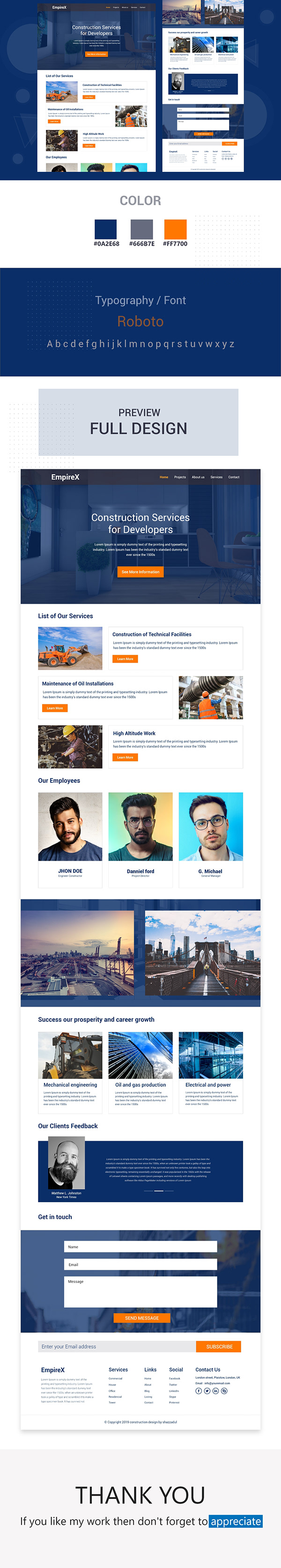 Construction Landing Page