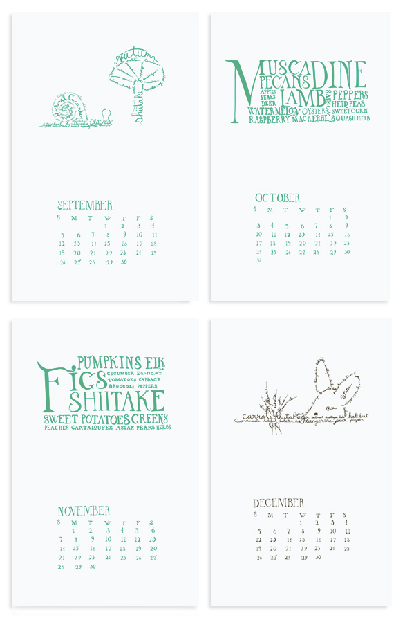 hand print calendar