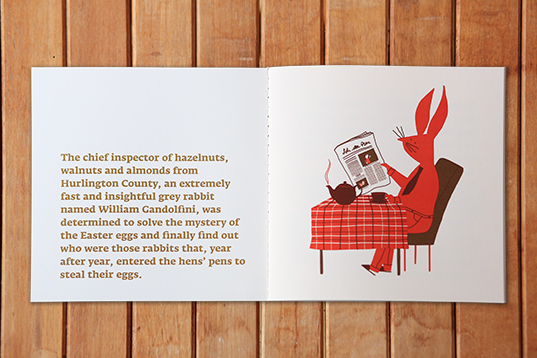 book libro llibre rabbit conejo conill Easter pascua Pasqua red rojo roig green Verde verd