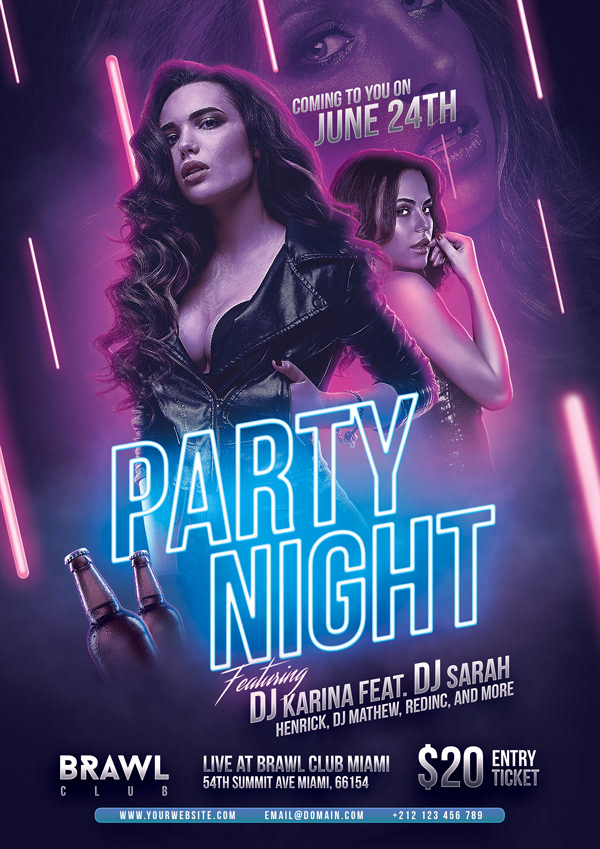 Dj Party Flyer Template On Behance