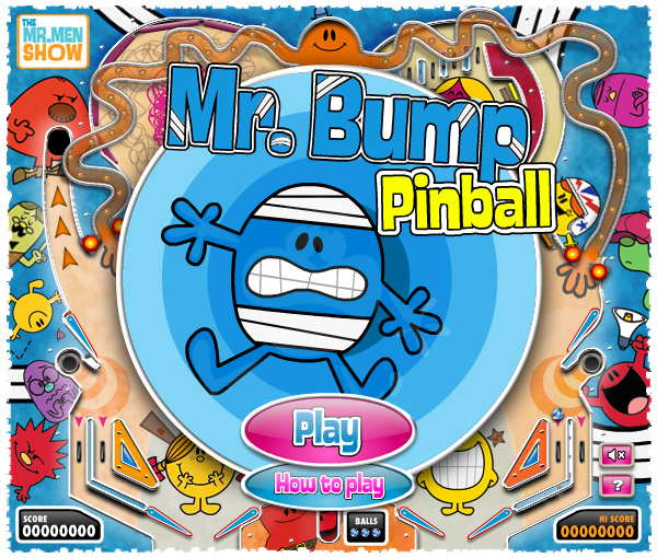 pinball physics Flash miniclip game mrmen