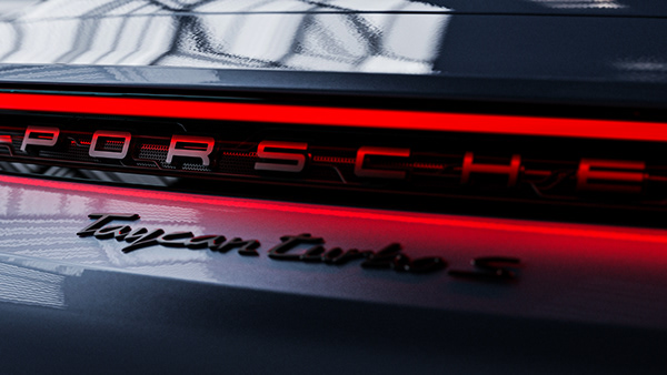 Porsche Taycan turbo S full CGI animation