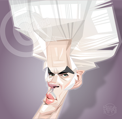 rock pop rock pop caricature   famous musician Celebrity russ cook Russ Cook vector digital art portrait Movies