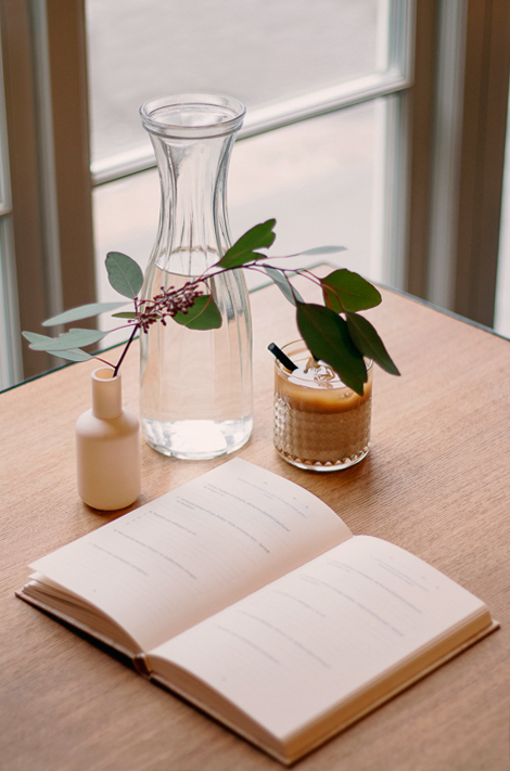 notebook lifestyle Coffee still life vilnius product design photoshoot styling 