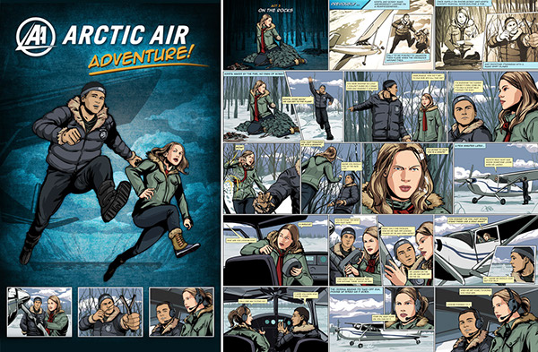 Digital Comic  Arctic Air  tv show  CBC